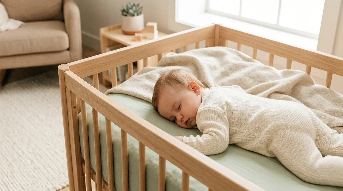 Bébé assis qui tourne doucement la tête de gauche à droite avec son parent
